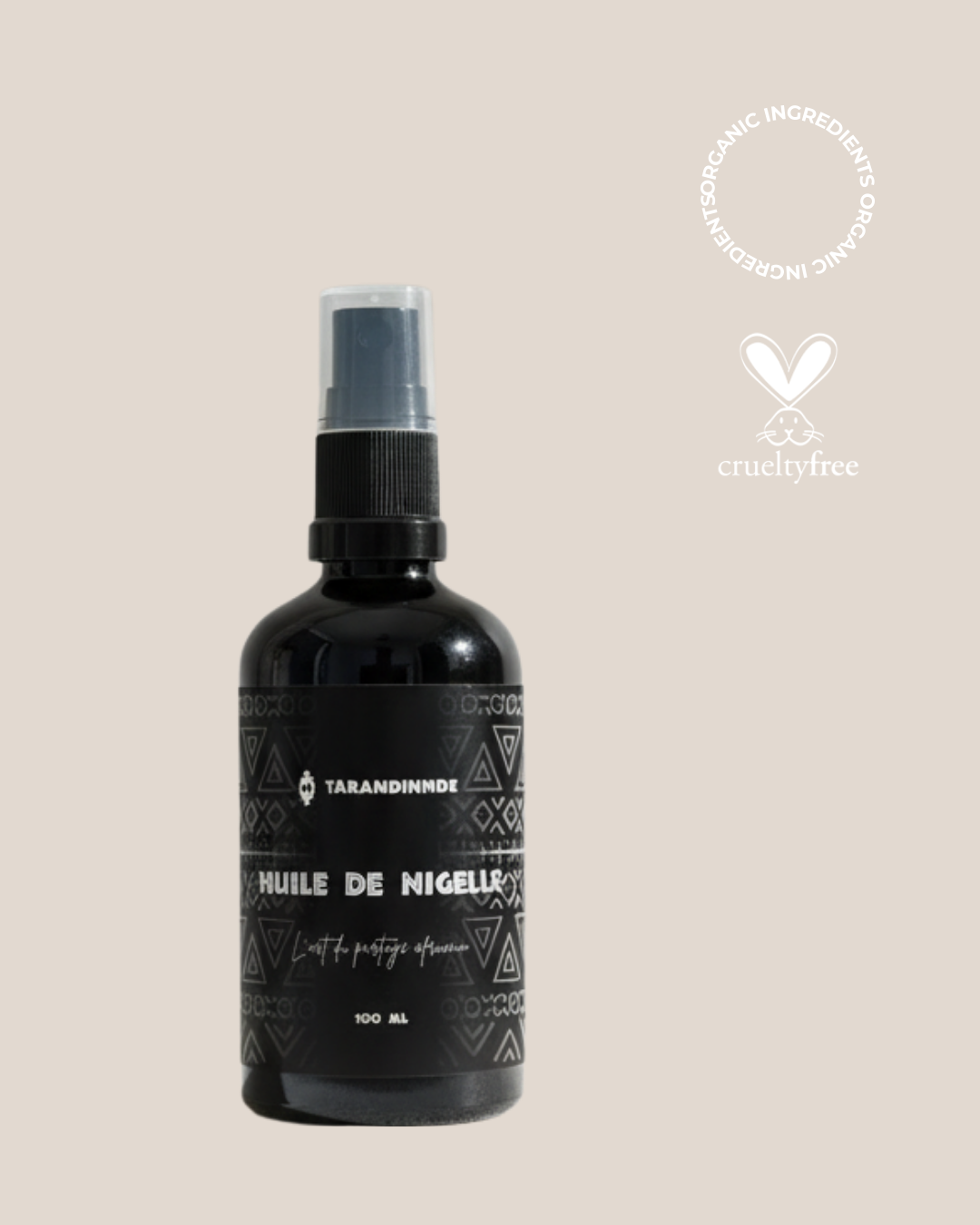 Huile de Nigelle avec les labels